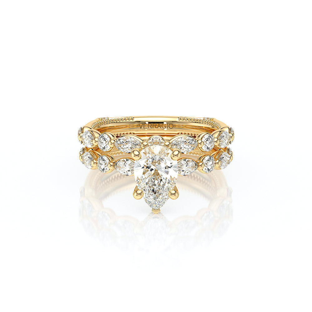 Vanguard-2202PS-14K Yellow Gold Pear