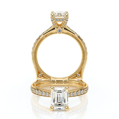 Verragio Halo Emerald Engagement Ring