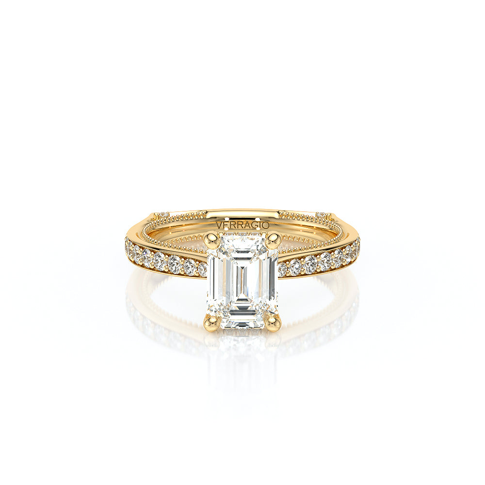 Vanguard-2203EM-14K Yellow Gold Emerald