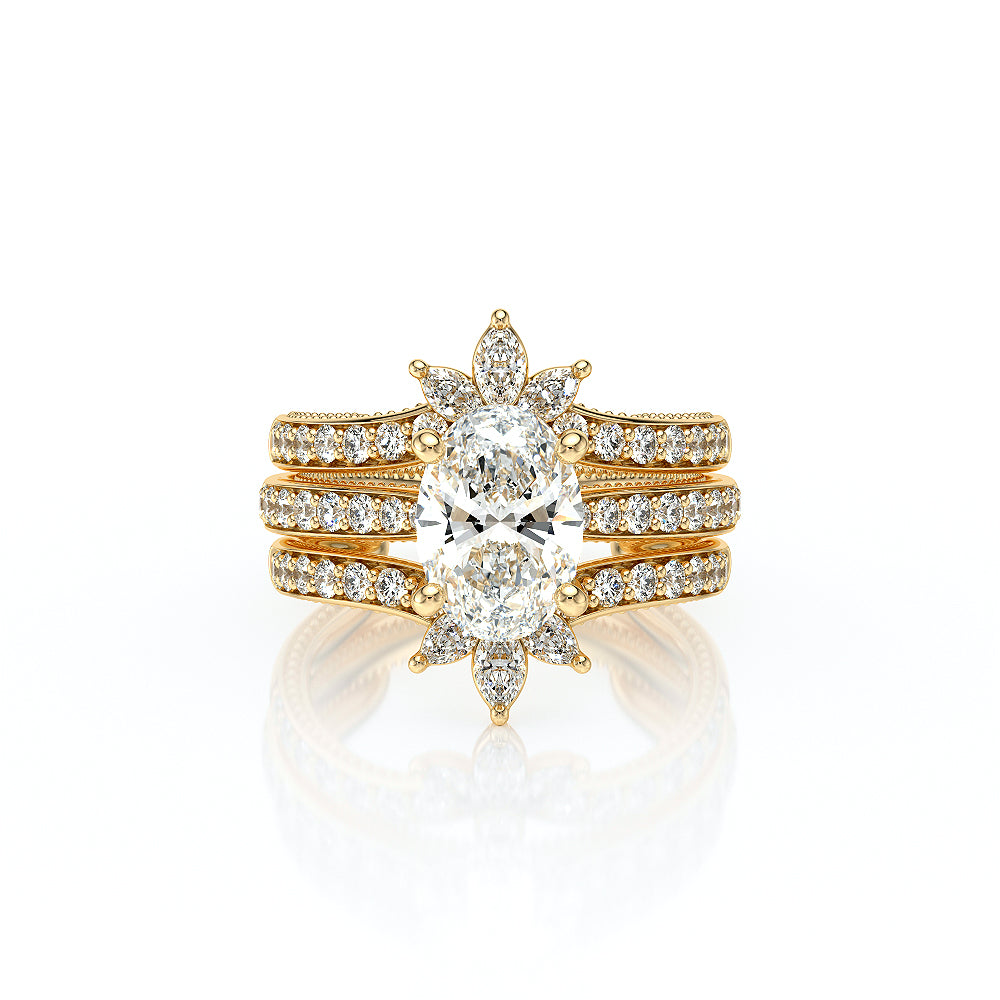 Vanguard-2203OV-14K Yellow Gold Oval