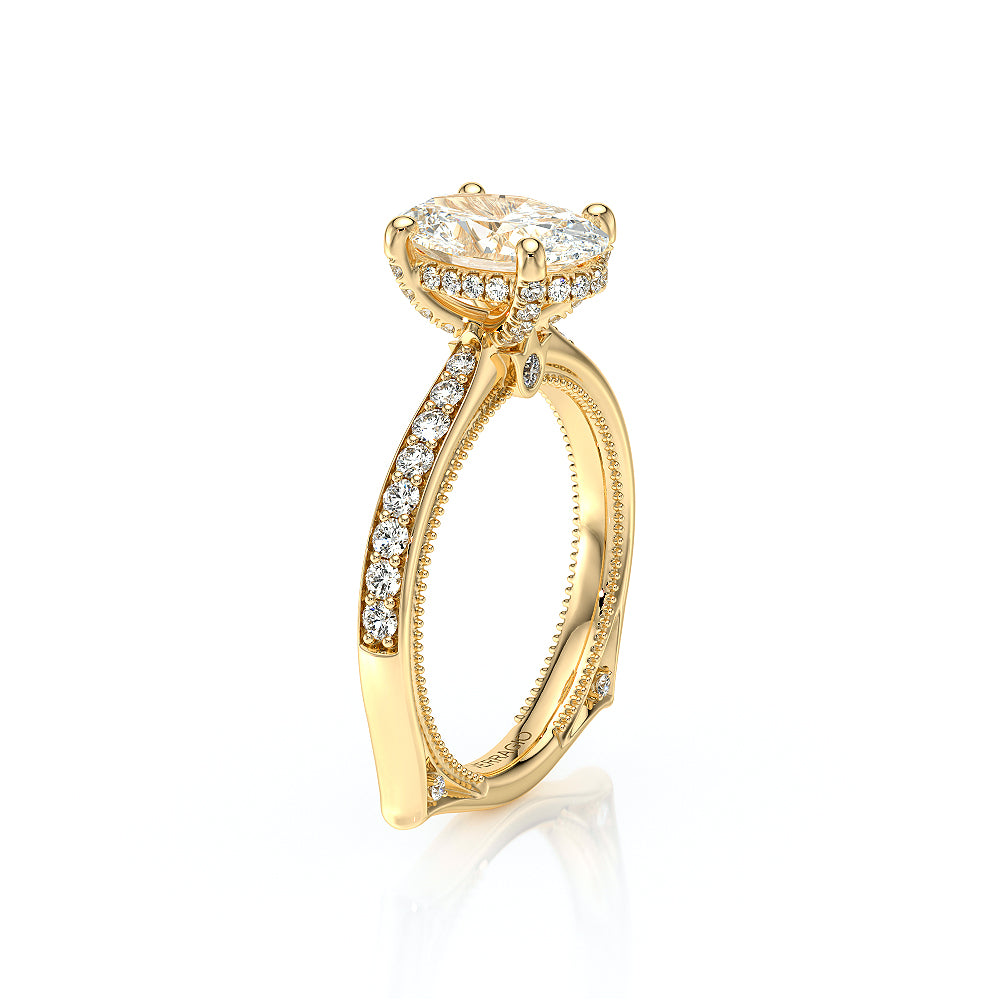 Vanguard-2203OV-18K Yellow Gold Oval