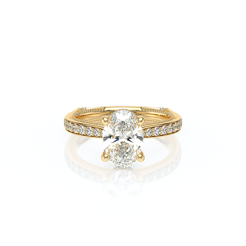 Vanguard-2203OV-14K Yellow Gold Oval