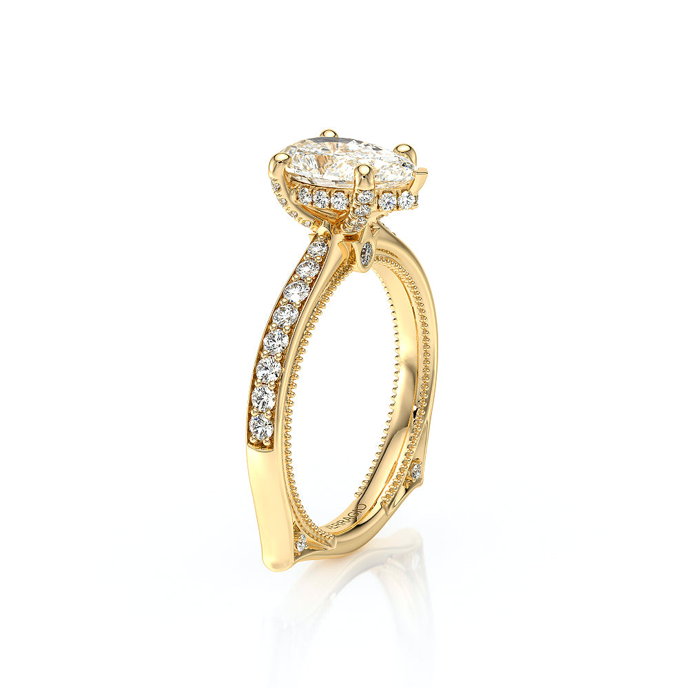 Vanguard-2203PS-18K Yellow Gold Pear