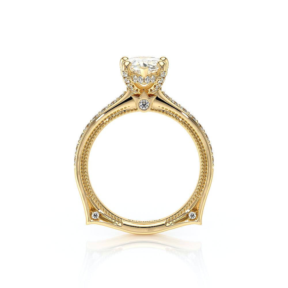 Vanguard-2203PS-18K Yellow Gold Pear
