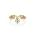 Vanguard-2203PS-18K Yellow Gold Pear