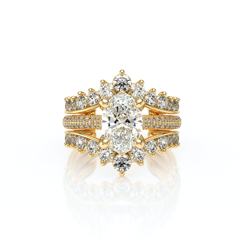 Vanguard-2204OV-18K Yellow Gold Oval