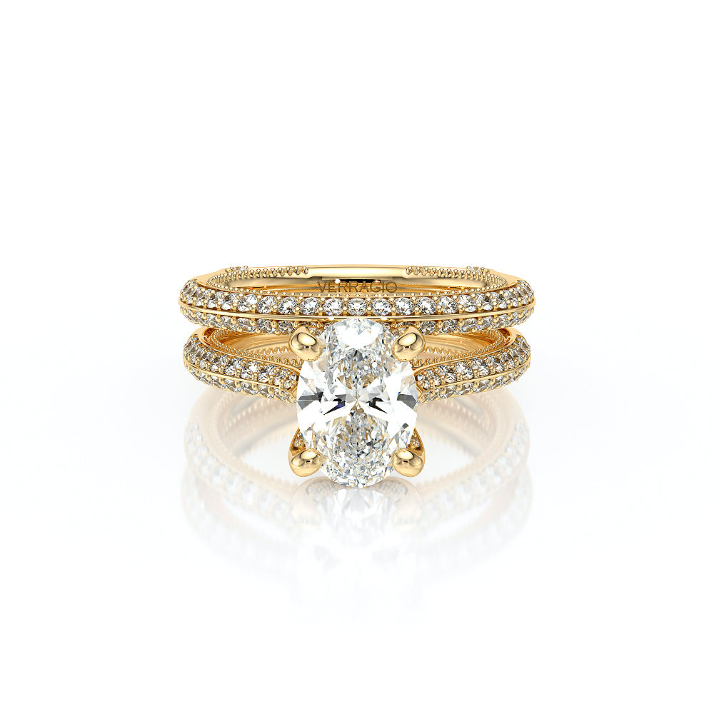 Vanguard-2204OV-14K Yellow Gold Oval