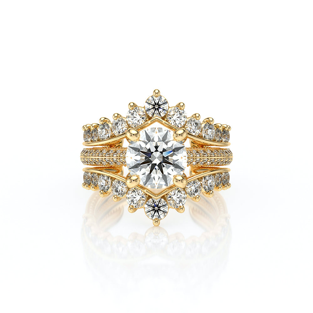 Vanguard-2204R-18K Yellow Gold Round