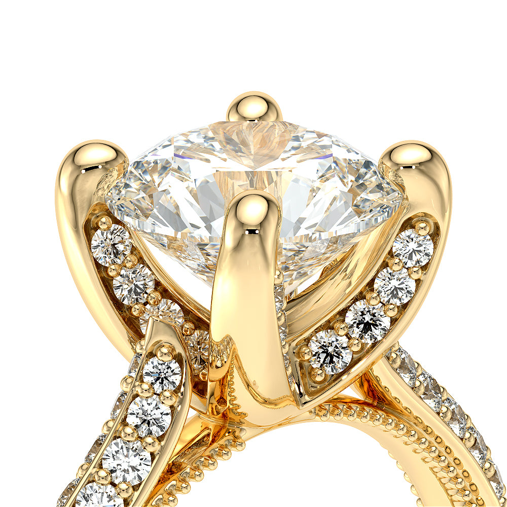 Vanguard-2204R-14K Yellow Gold Round