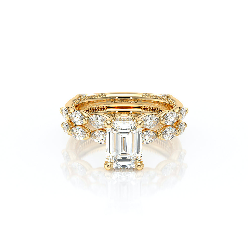 Vanguard-2205EM-14K Yellow Gold Emerald