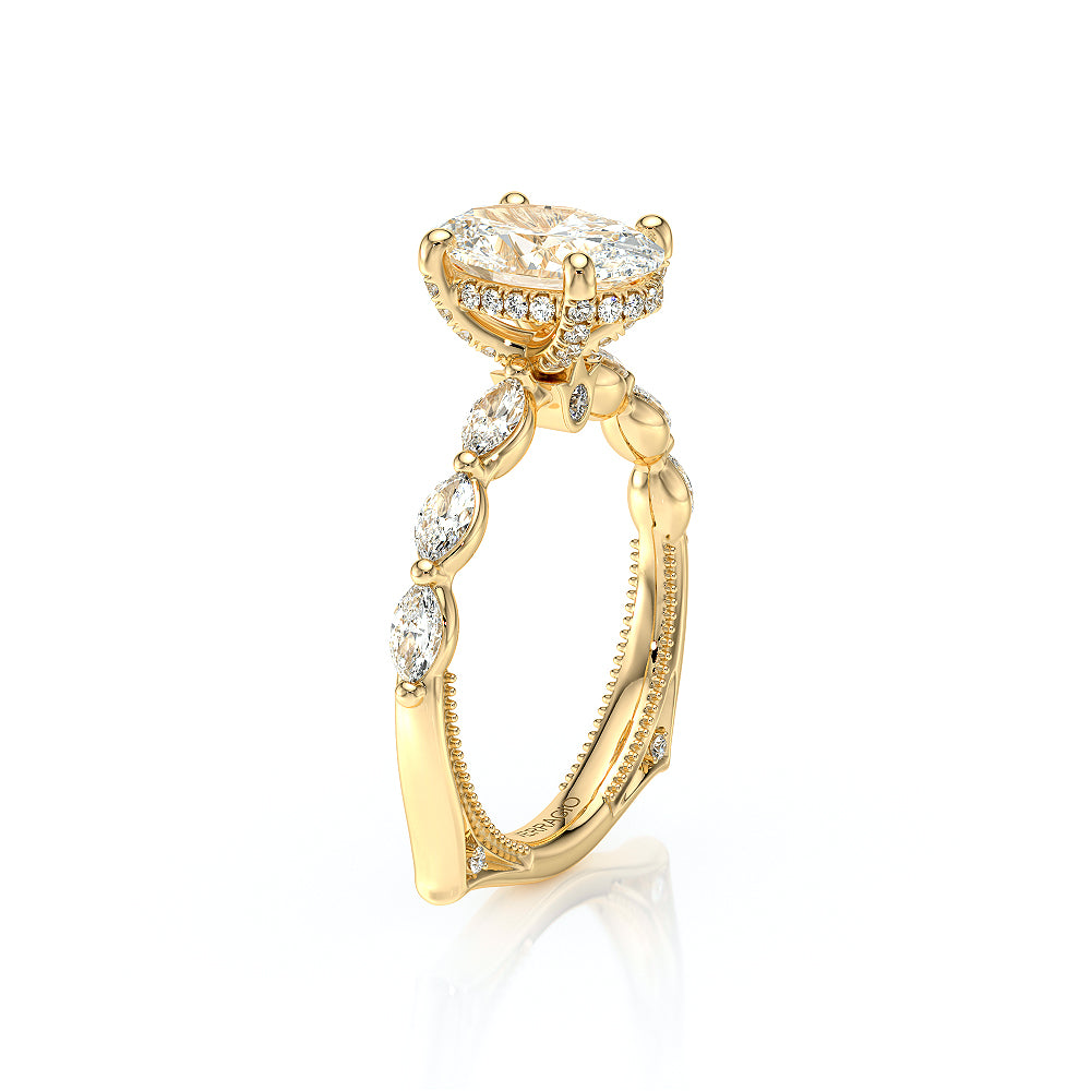 Vanguard-2205ov-14k Yellow Gold Oval