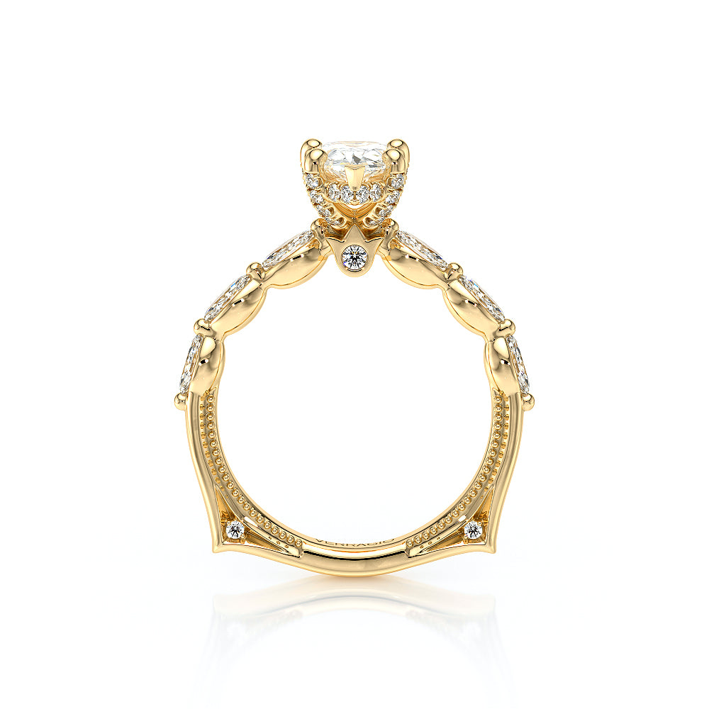 Vanguard-2205ps-14k Yellow Gold Pear