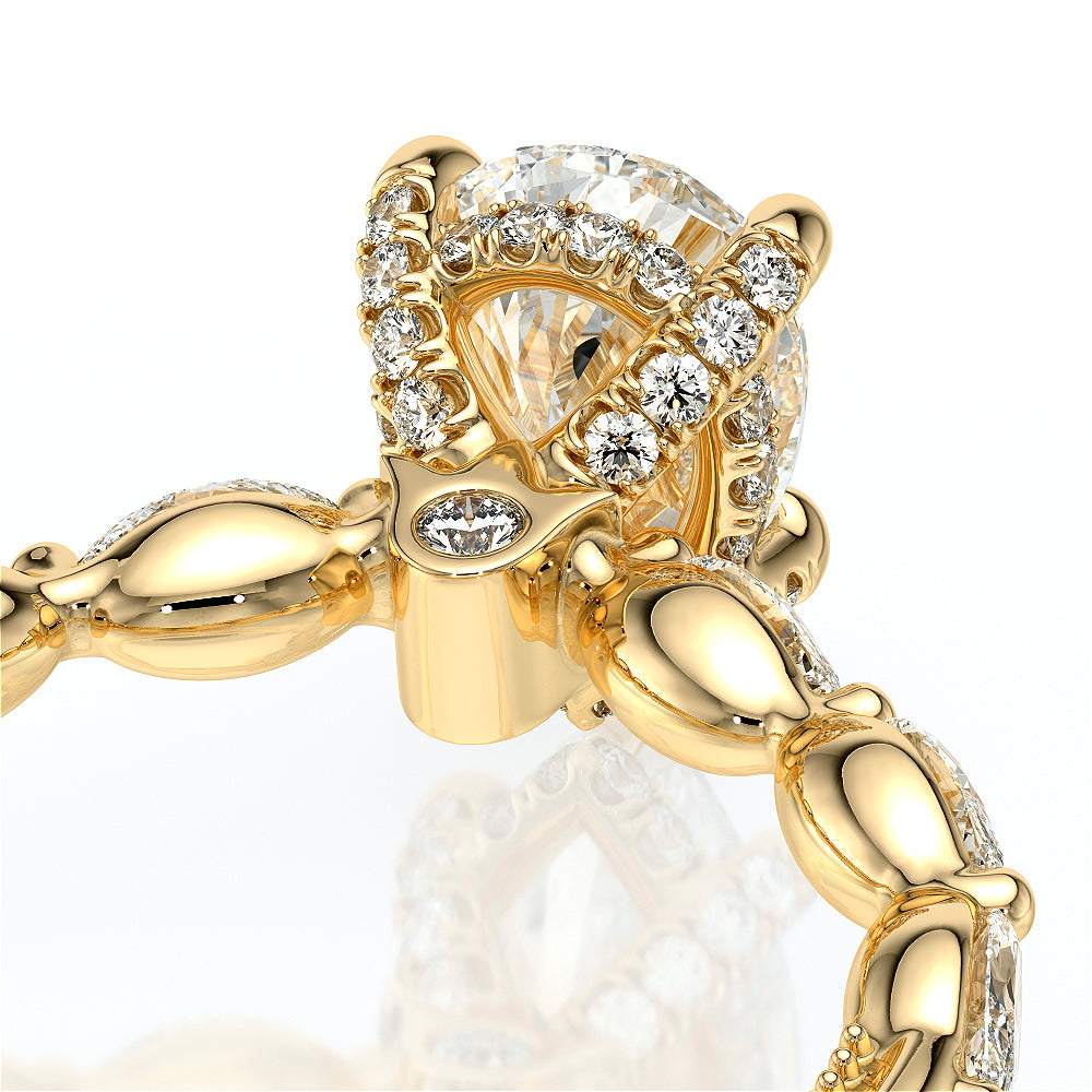 Vanguard-2205ps-14k Yellow Gold Pear