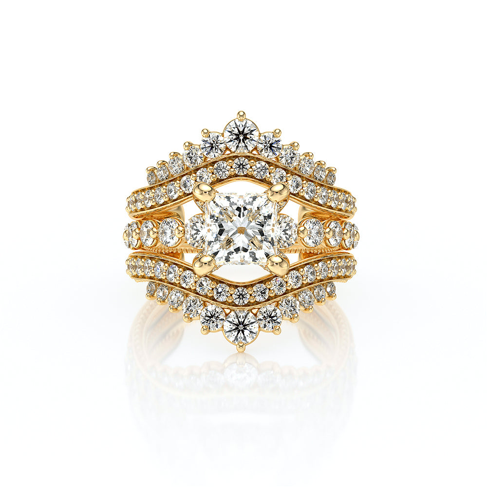 Vanguard-2206p-18k Yellow Gold Princess