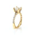 Vanguard-2206p-14k Yellow Gold Princess