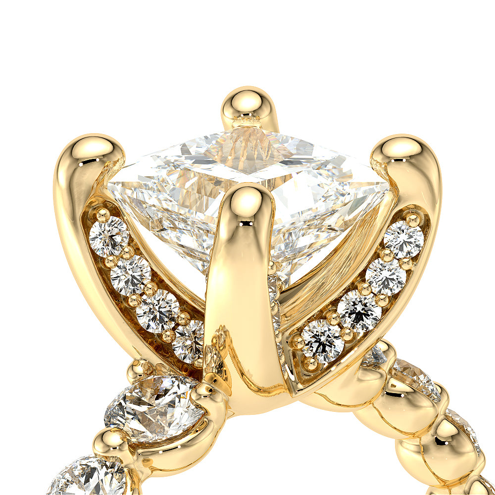 Vanguard-2206p-14k Yellow Gold Princess