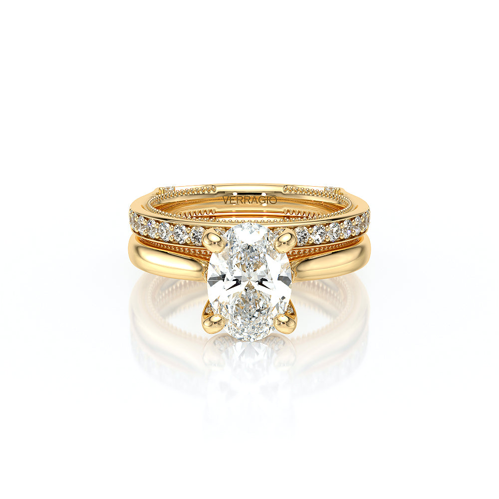Vanguard-2207OV-S-14K Yellow Gold Oval