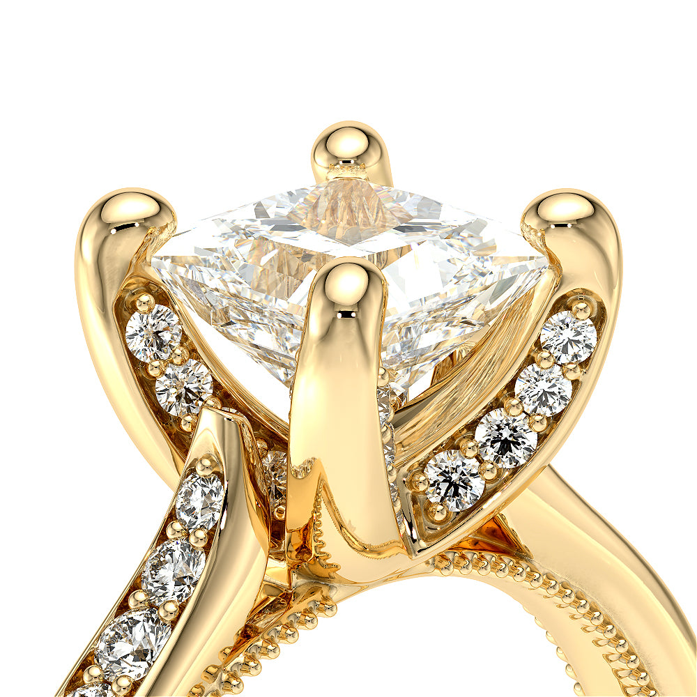 Vanguard-2207p-14k Yellow Gold Princess