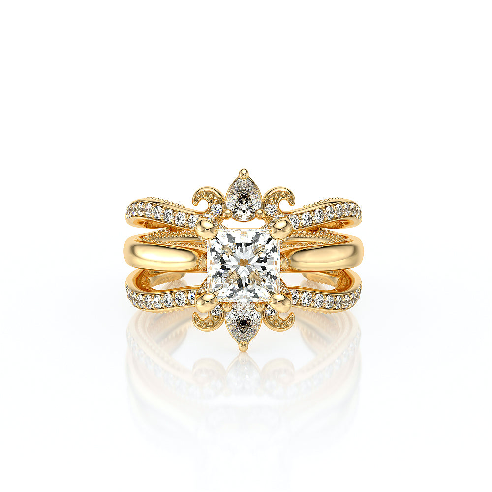 Vanguard-2207p-S-14k Yellow Gold Princess