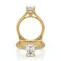Verragio Halo Emerald Engagement Ring
