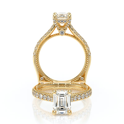 Verragio Halo Emerald Engagement Ring