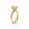 Vanguard-2208EM-14K Yellow Gold Emerald