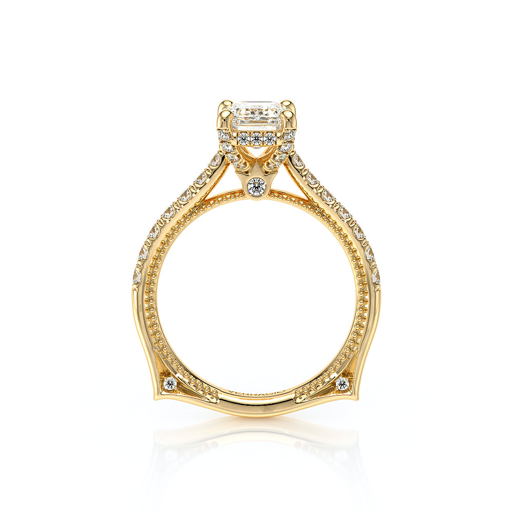 Vanguard-2208EM-14K Yellow Gold Emerald