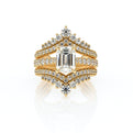 Vanguard-2208EM-14K Yellow Gold Emerald