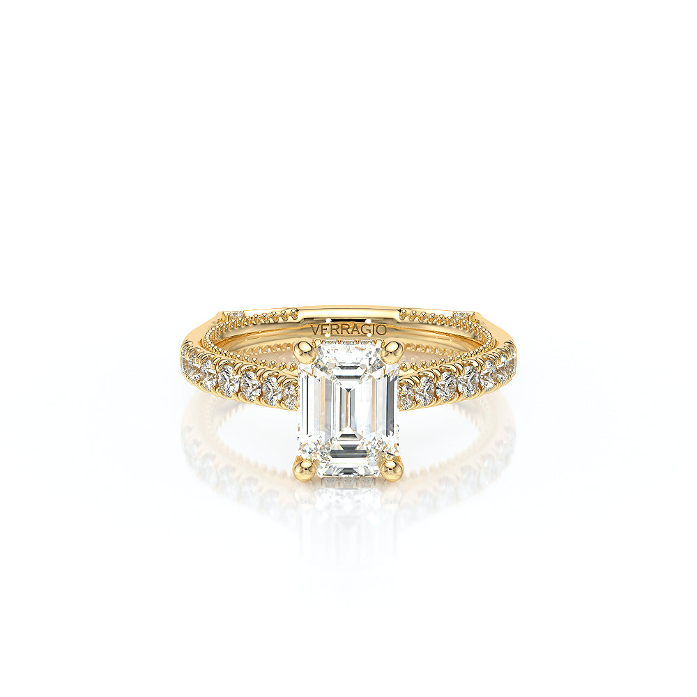 Verragio Halo Emerald Engagement Ring