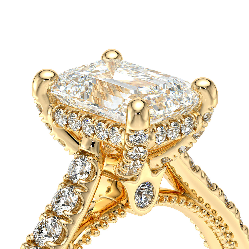 Vanguard-2208EM-14K Yellow Gold Emerald