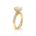 Vanguard-2208OV-18K Yellow Gold Oval