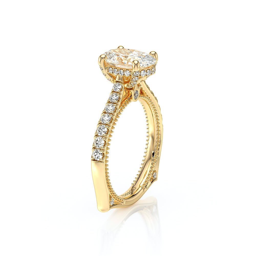 Vanguard-2208OV-18K Yellow Gold Oval