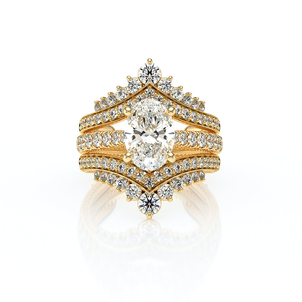 Vanguard-2208OV-18K Yellow Gold Oval