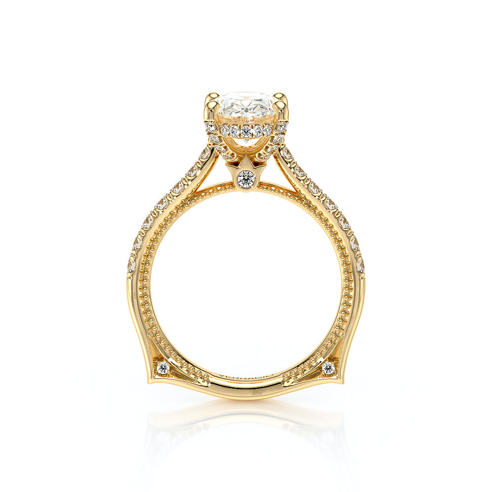 Vanguard-2208OV-18K Yellow Gold Oval