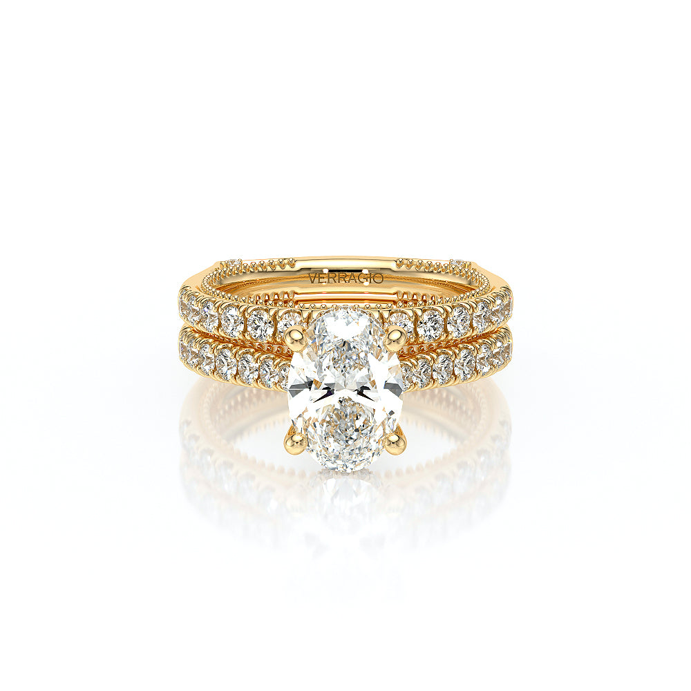 Vanguard-2208OV-18K Yellow Gold Oval