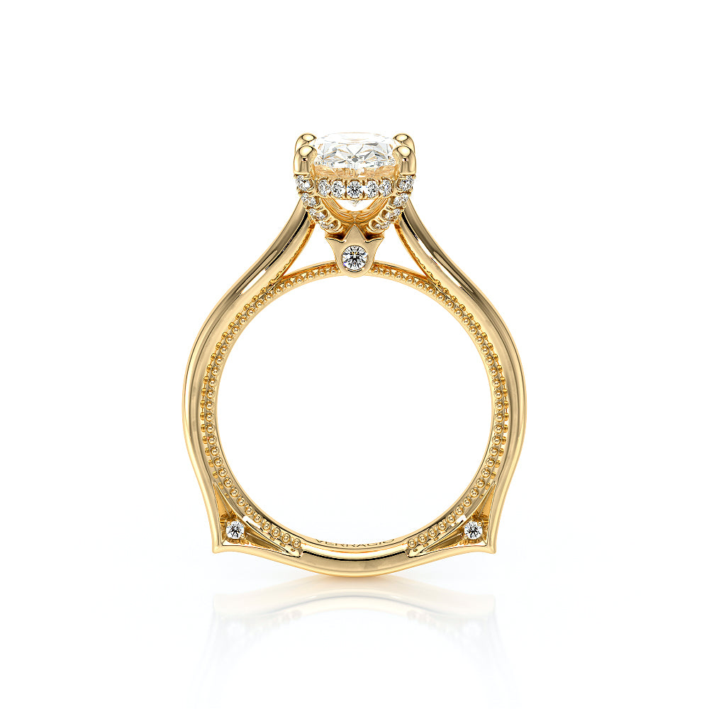 Vanguard-2208OV-S-14K Yellow Gold Oval