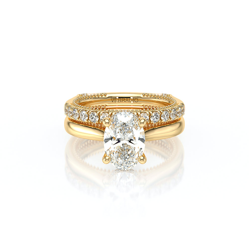 Vanguard-2208OV-S-14K Yellow Gold Oval