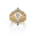 Vanguard-2208PS-14K Yellow Gold Pear