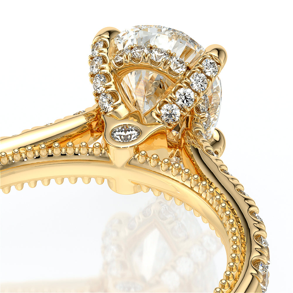 Vanguard-2208PS-14K Yellow Gold Pear