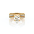 Vanguard-2208PS-14K Yellow Gold Pear