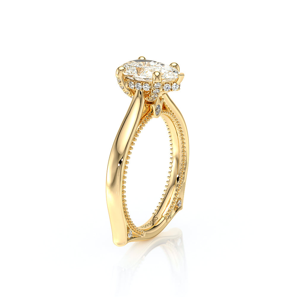 Verragio Halo Pear Engagement Ring