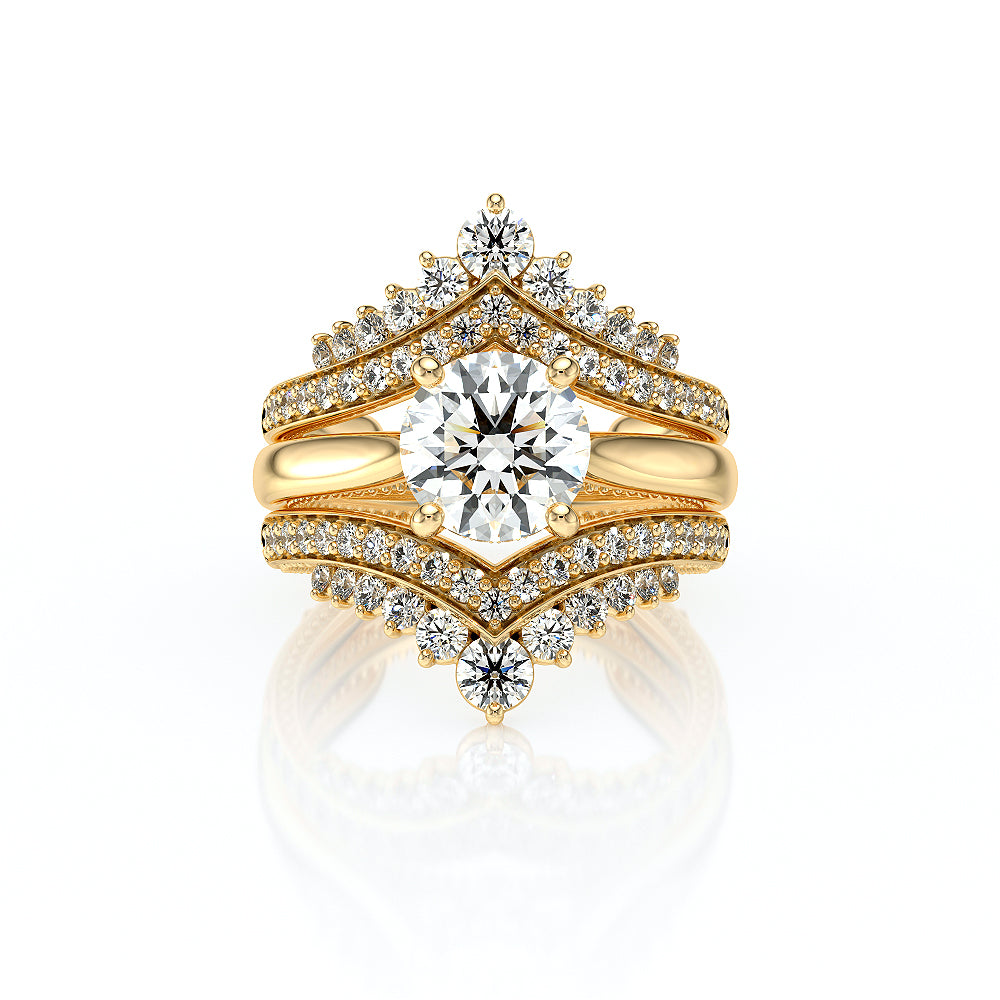 Vanguard-2208r-S-14k Yellow Gold Round