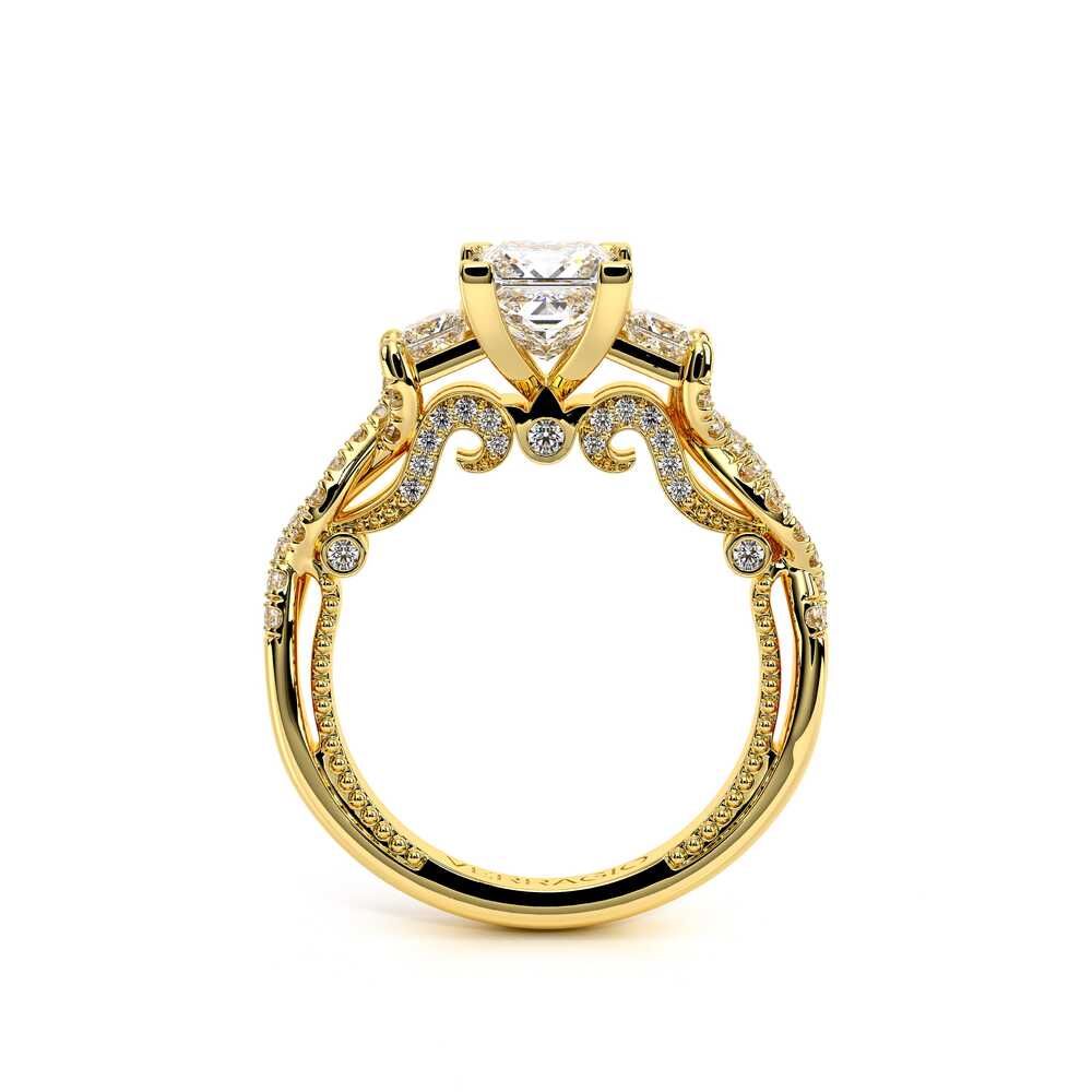 Verragio Three-Stone Princess Engagement Ring