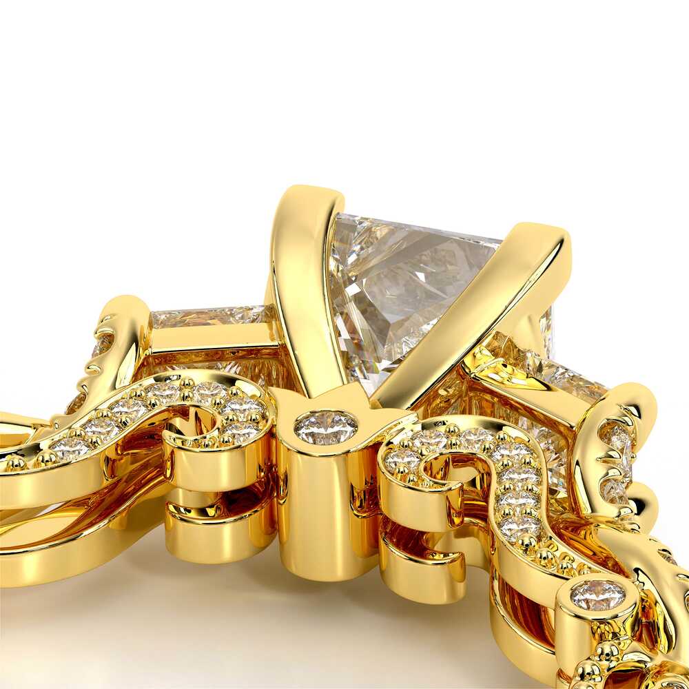 Verragio Three-Stone Princess Engagement Ring