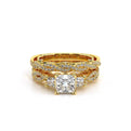 Verragio Three-Stone Princess Engagement Ring