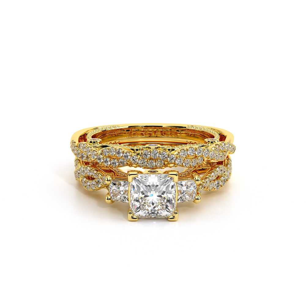 Verragio Three-Stone Princess Engagement Ring