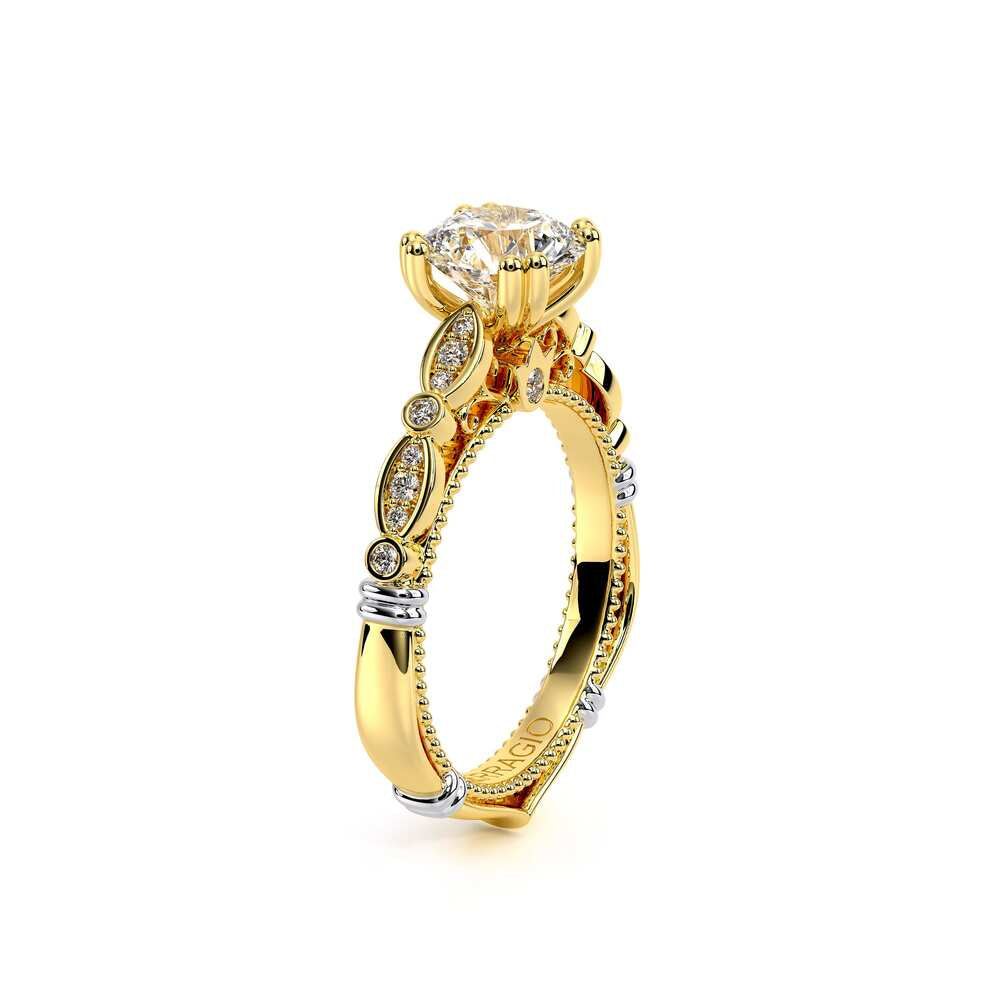 Parisian-100r-18k Yellow Gold Round