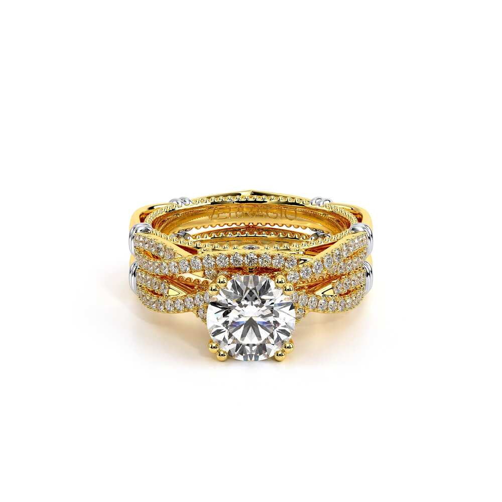 Parisian-105r-18k Yellow Gold Round