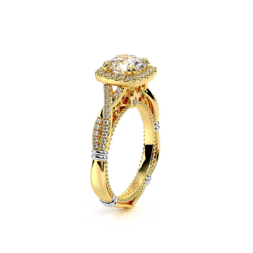 Parisian-106cu-14k Yellow Gold Cushion